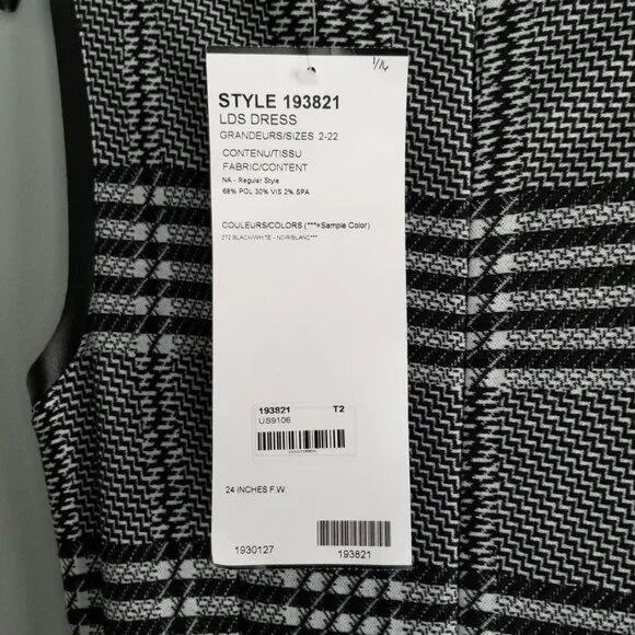 *NWT* Joseph Ribkoff Grey/Multi Dress Style 193821 - Picture 8 of 11